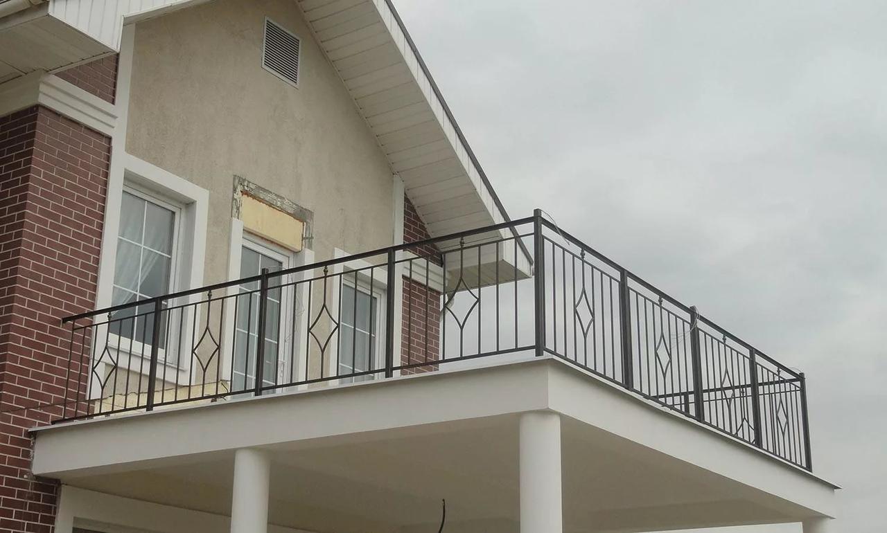 Ограждение балконное сварное модель 8/1 - фото 1 - id-p140921614