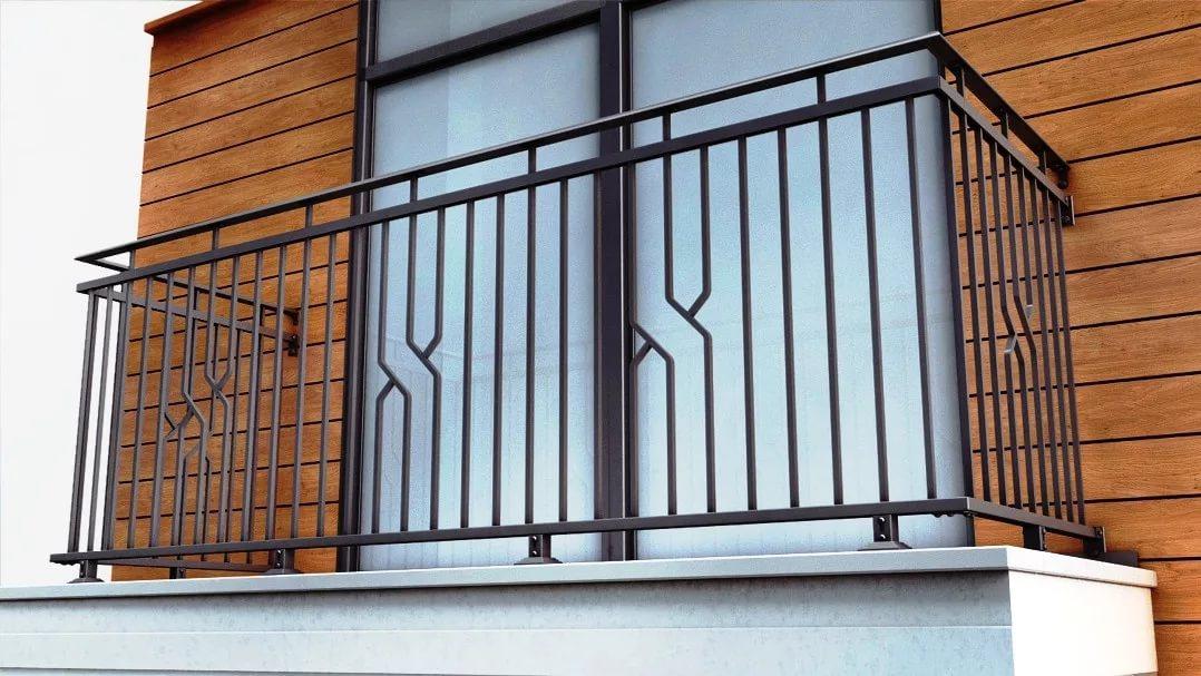 Ограждения сварные из трубы на балкон модель 11/1 - фото 1 - id-p140921693