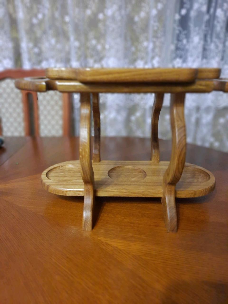 Винный столик + менажница (дуб) - фото 2 - id-p140923628