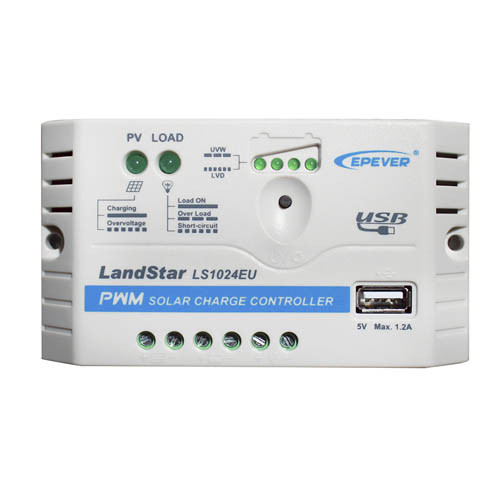 Контроллер заряда Epever LS1012EU 12В 10А USB - фото 1 - id-p139858141