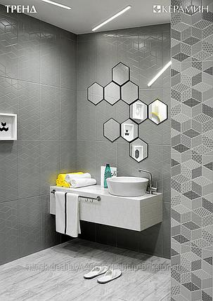 Керамическая плитка Тренд 7 тип 2 600х300 белый Керамин, фото 2