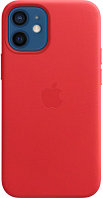 Чехол-накладка Apple Leather Case With MagSafe для iPhone 12 Mini Product Red / MHK73, фото 1