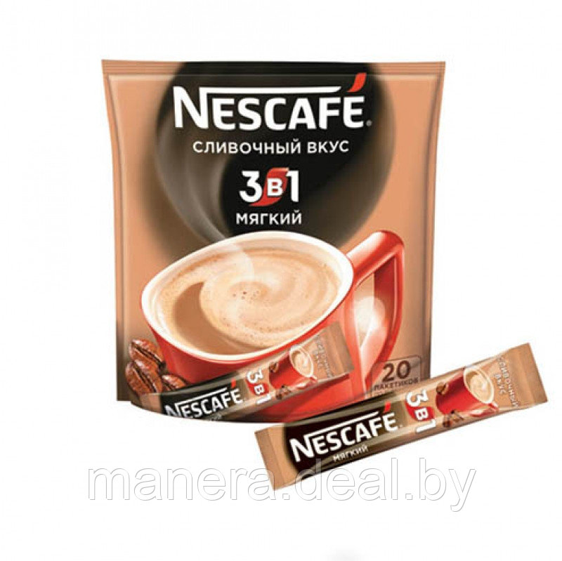 Кофейный напиток NESCAFE 3в1 Мягкий растворимый ( 20шт/уп )