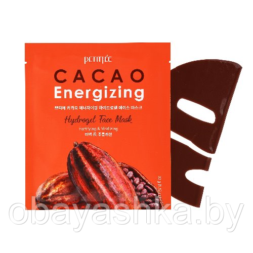 [PETITFEE] Гидрогелевая маска для лица КАКАО Cacao Energizing Hydrogel Face Mask, 1 шт - фото 1 - id-p140991143