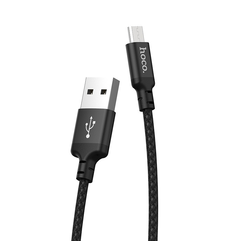 Кабель MicroUSB - USB Hoco X14, 1 м, чёрный - фото 6 - id-p140991185