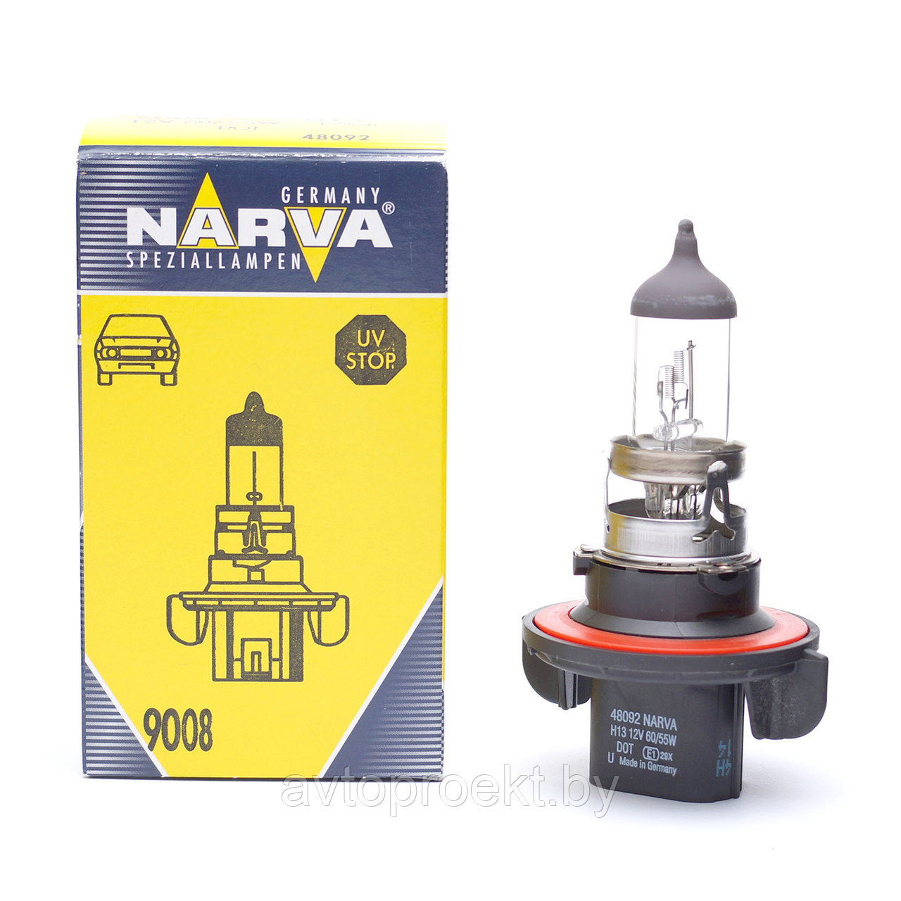 Лампа H13 Narva 12В 60/55Вт 9008