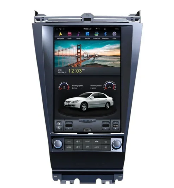 Штатная магнитола в стиле Tesla Honda Accord 7 (2002-2008) 6 Core Android 10