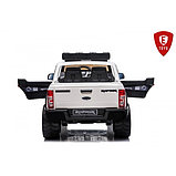 ДЕТСКИЙ ЭЛЕКТРОМОБИЛЬ ELECTRIC TOYS FORD RANGER POLICE LUX ДВУХМЕСТНЫЙ ЛИЦЕНЗИЯ 12V 10AH ЦВЕТ БЕЛЫЙ, фото 3