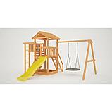 Детская площадка Савушка Мастер - 3 с качелями Гнездо, фото 2