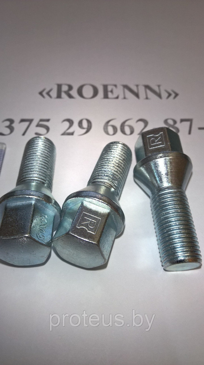 Болт колесный Roenn. Длина резьбы:28mm. Общая длина:54mm. M14x1.5 - фото 2 - id-p10949022