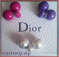 СЕРЬГИ-ПУСЕТЫ ДИОР ШАРИКИ . Mise en Dior . Модель 2