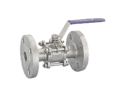 Кран нержавеющий шаровый фланцевый, 1/2" (DN15), AISI304 (CF8)