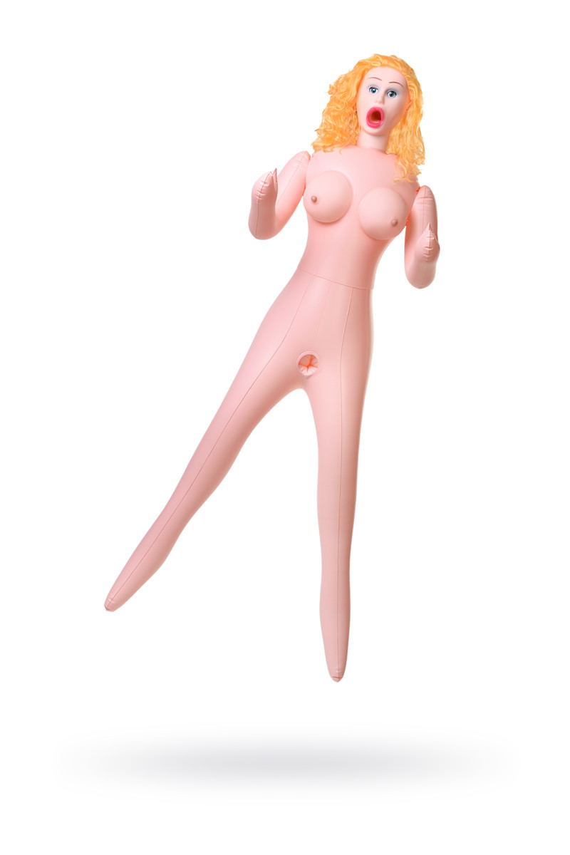 Кукла надувная Celine с реалистичной головой, рыжая, с тремя отверстиями, TOYFA Dolls-X