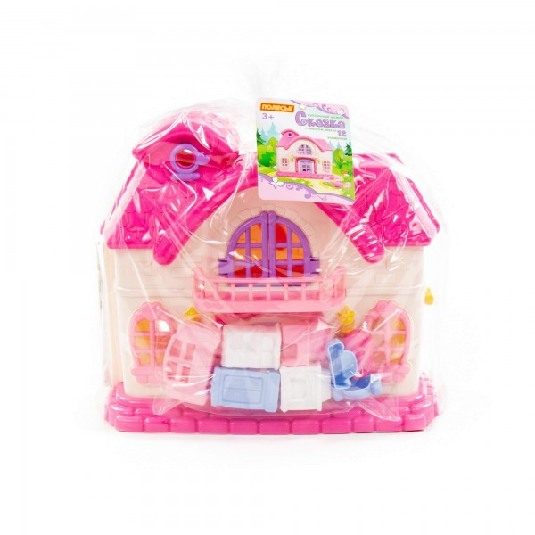 Детская игрушка кукольный домик "Сказка" с набором мебели (12 элементов) (в пакете) арт. 78261 Полесье - фото 6 - id-p141127039