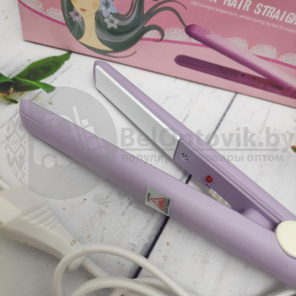 Утюжок плойка для выпрямления волос с керамическим покрытием CEINO Mini Hair Straightener SN - 888 Голубой - фото 2 - id-p136986400