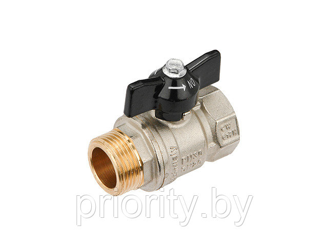 Кран шаровый 1/2" стандарт нар.-вн. бабочка General Fittings