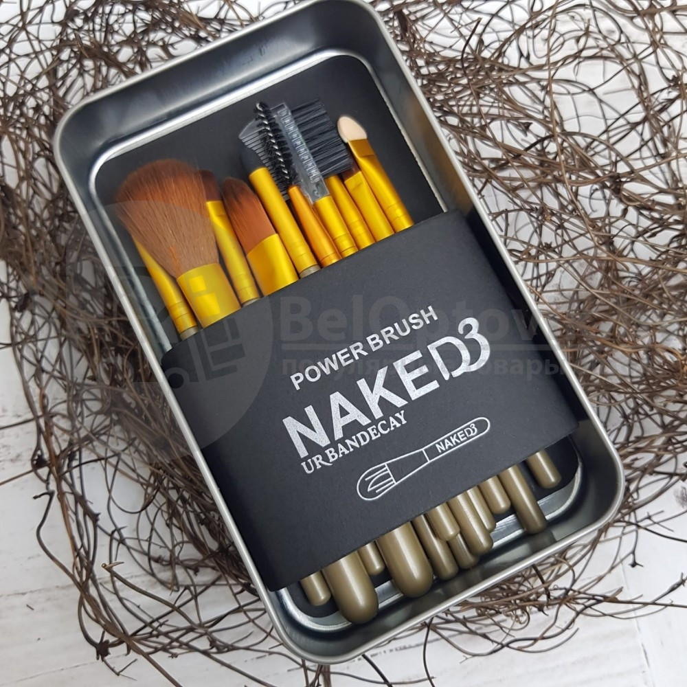 УЦЕНКА Набор кистей для макияжа Naked 3 urban decay 12 шт. - фото 5 - id-p109393212