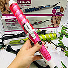 Профессиональная плойка для волос NOVA Professional Hair Curler NHC-5322 (5311) Оранжевая, фото 10