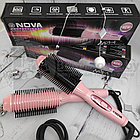 Расческа для выпрямления волос и создания волн Nova Professional Perfect Curl LS-189, фото 7