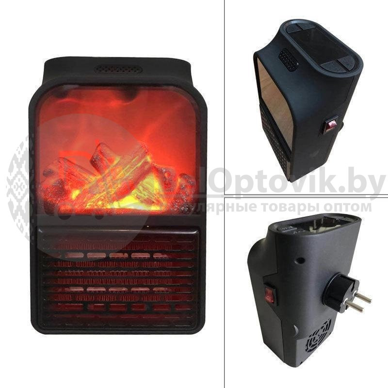 Мини обогреватель Камин Flame Heater (Handy Heater) с пультом управления, 1 000 Вт - фото 2 - id-p111555061