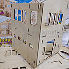 Конструктор деревянный Дом с гаражом сборка без клея Polly Н-11 (81 деталь), фото 7