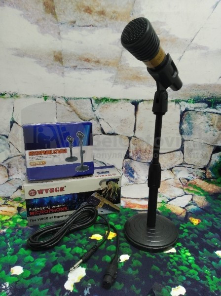 Универсальный настольный держатель для ручного микрофона Microphone Stands F-3 - фото 3 - id-p130126601
