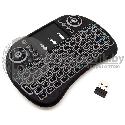 Беспроводная USB клавиатура джойстик с тачпадом для TV Mini Keyboard ...