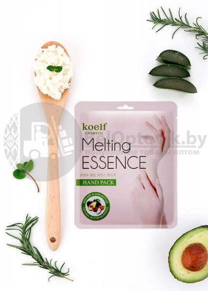 Смягчающая маска-перчатки для рук с маслом Ши и Авокадо Koelf Melting Essence Hand Pack (пара 2 шт) - фото 2 - id-p126457905