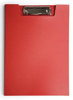 Папка клип-борд Бюрократ PD602red А4 пластик 1.2мм,красный, РФ