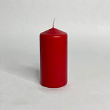 Свеча Красная цилиндрическая 8см, фото 2