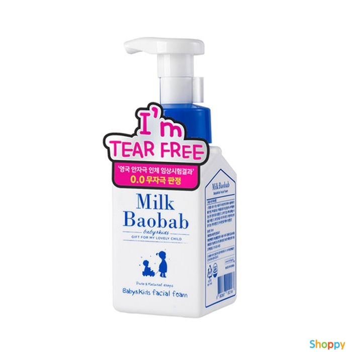 Детская пенка для умывания MilkBaobab Baby&Kids Facial Foam, 300мл