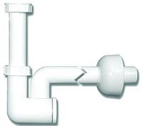 Сифон бутылочный HL135 с прочисткой, горизонтальный выпуск DN40 мм (Австрия)
