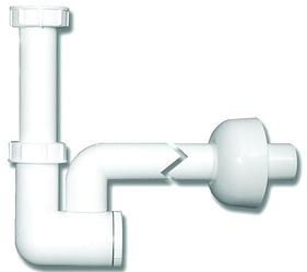 Сифон бутылочный HL135 с прочисткой, горизонтальный выпуск DN40 мм (Австрия)