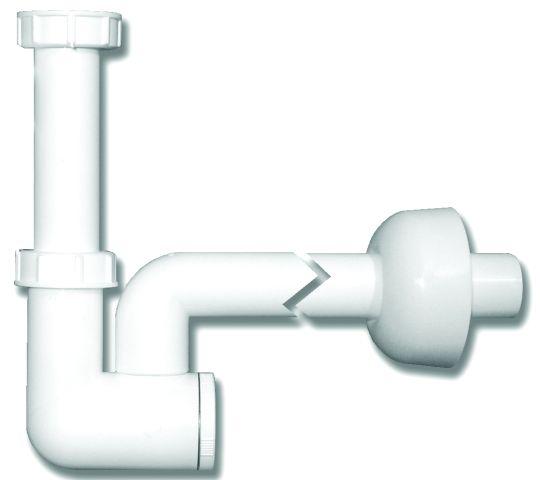 Сифон бутылочный HL135 с прочисткой, горизонтальный выпуск DN40 мм (Австрия) - фото 1 - id-p141234729
