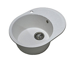 Мойка RIO, 580х450 mm, AV Engineering черный из искуственного камня + смеситель в подарок, фото 3