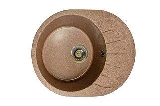 Мойка RIO, 580х450 mm, AV Engineering черный из искуственного камня + смеситель в подарок, фото 2