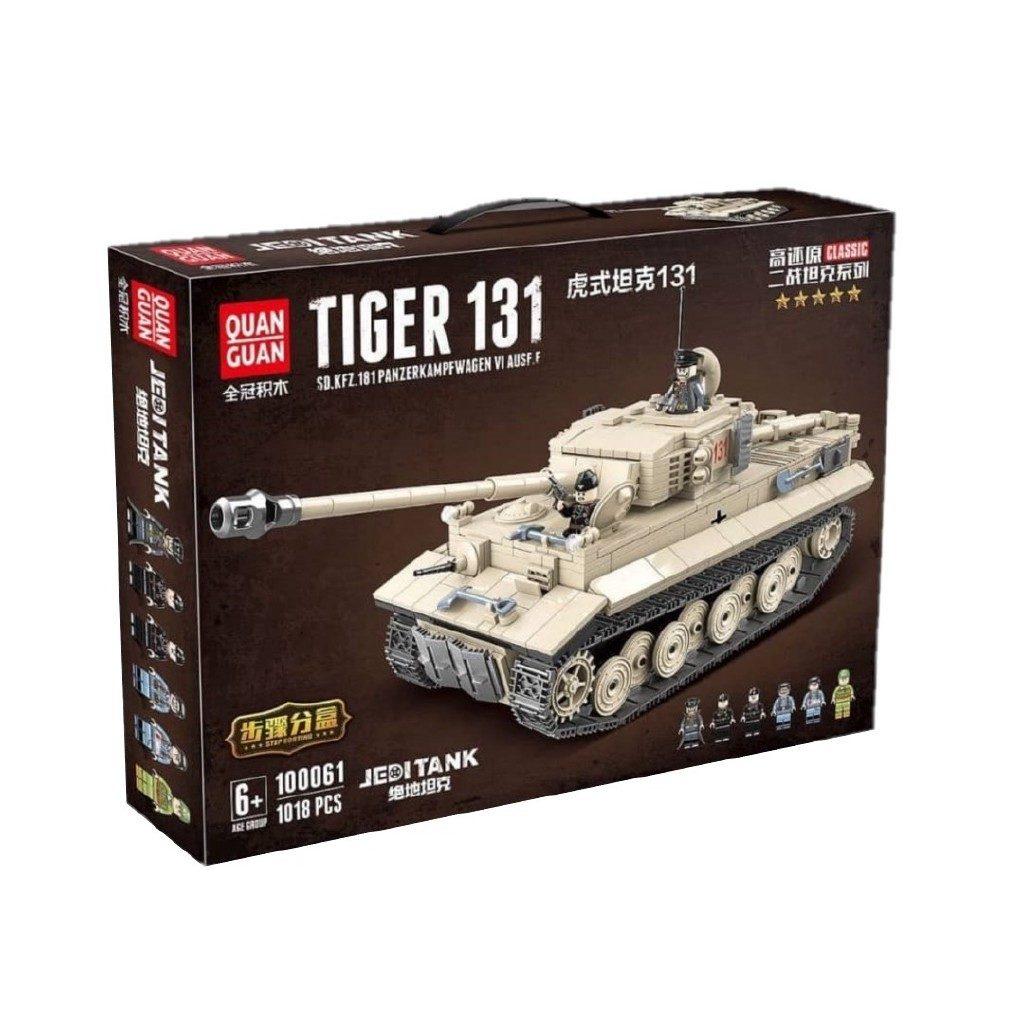 Конструктор Танк Tiger 131 Военный танк 1018 деталей