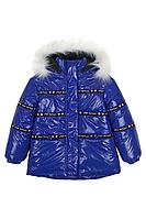 Детская для девочек зимняя синяя куртка Bell Bimbo 193009 василек 104-56р.
