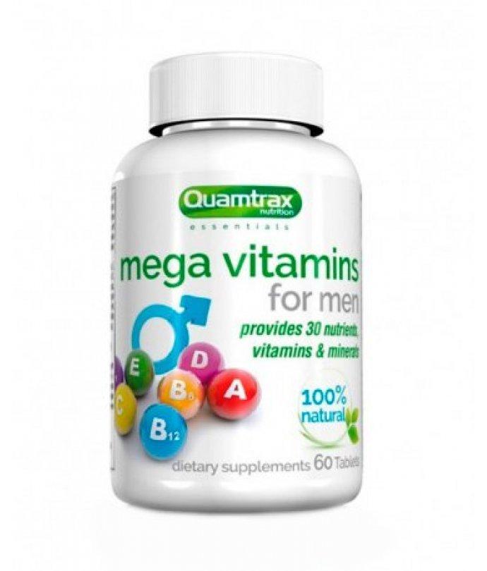 Витамины Quamtrax Nutrition Mega Vitamins for Men (60таб) - фото 1 - id-p141250846
