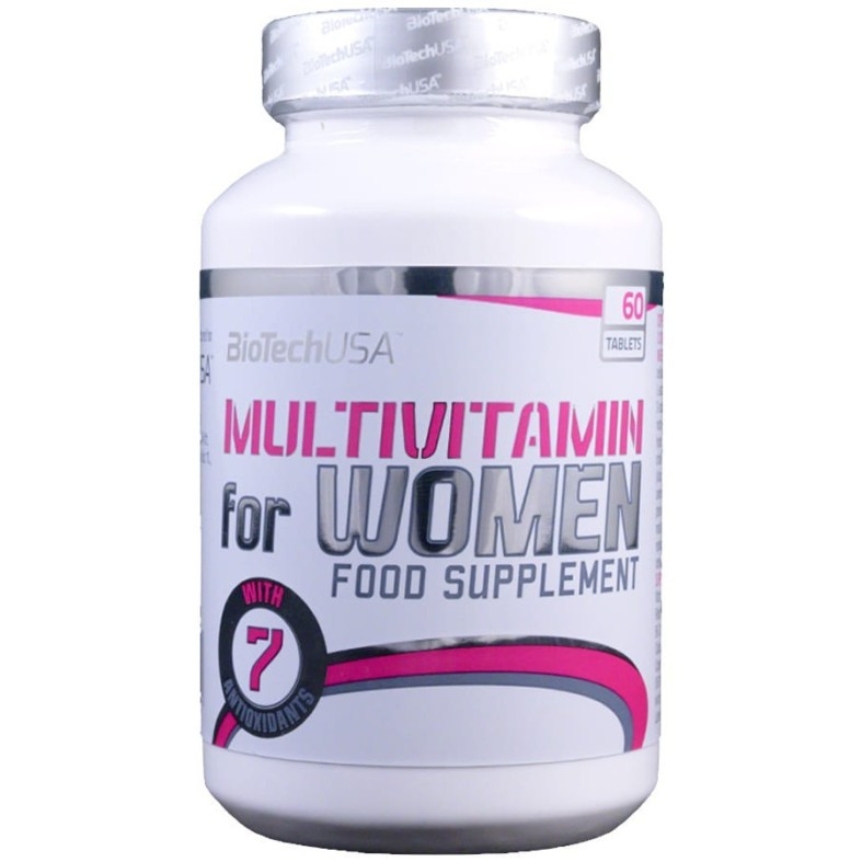 Витамины Multivitamin for women, BIOTECH USA (60 таб) - фото 1 - id-p141250861