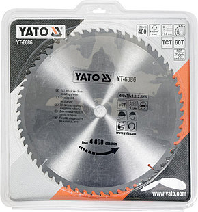 Диск пильный по дереву 400/30 60T "Yato" YT-6086, фото 2