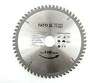 Пила дисковая по алюминию 200*30*60T"Yato" YT-6091