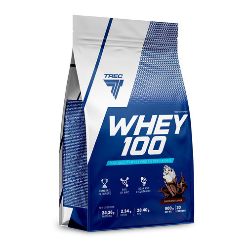 Протеин Trec Nutrition 100% WHEY (900 гр) - фото 1 - id-p141255797