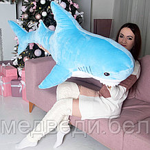 Мягкая игрушка Акула 140 см Голубая