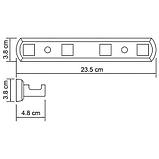 Планка 4 крючка Wasserkraft Lippe K-6574, фото 2