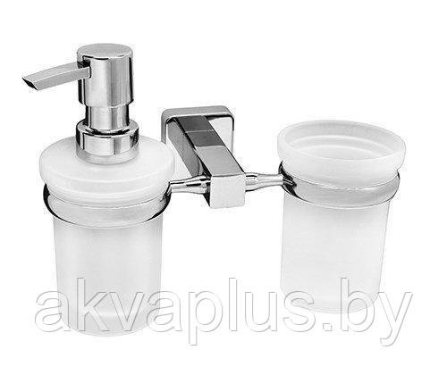 Держатель для стакана и дозатора мыла Wasserkraft Lippe K-6589 - фото 1 - id-p49455376