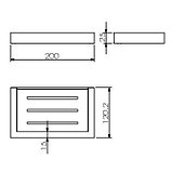 Мыльница к стене Langberger VICO 30060A из 2-х элементов, фото 3