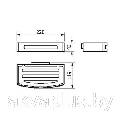 Мыльница к стене 1-этажная Langberger 75160 - фото 3 - id-p49455002