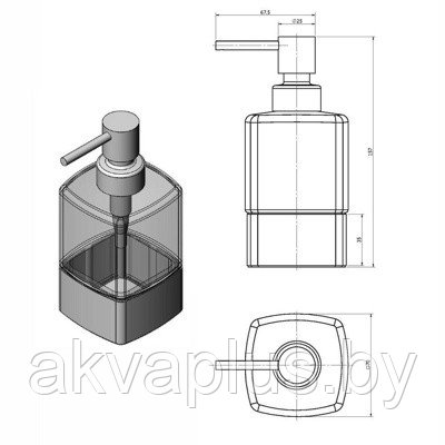 Дозатор для жидкого мыла настольный Langberger VICO 11323А - фото 2 - id-p49455008