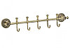 Планка с крючками Savol S-005875C (5 крючков) бронза